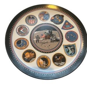 Texas Ware Vintage Collectible Apollo Missions Space Exploration Plate
